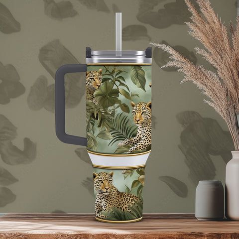 Golden Jungle Leo Tumbler – 40oz Wild & Fresh